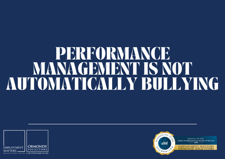 Recent WRC Recommendation Highlights Key Lesson for Employers on Performance Management