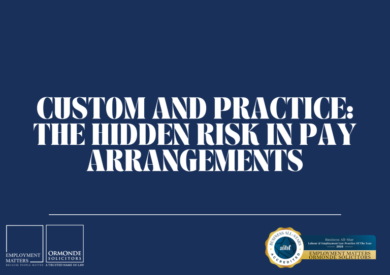 Custom and Practice: The Hidden Risk in Pay Arrangements
