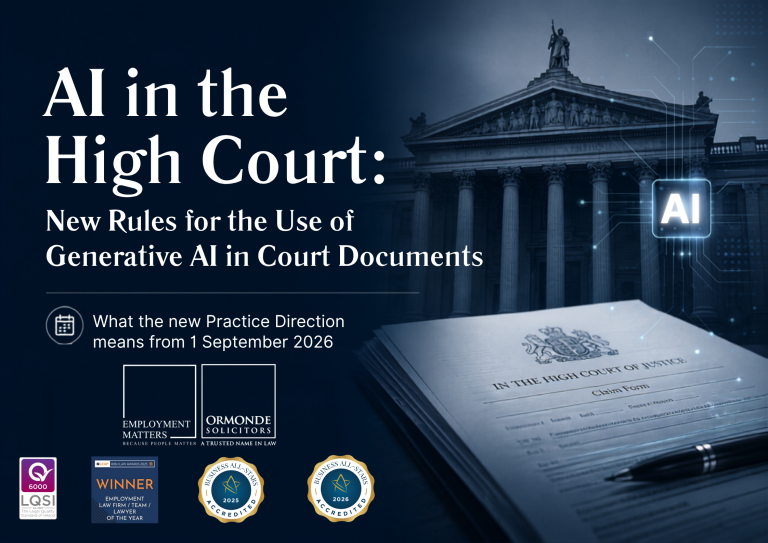New High Court Rules on Generative AI in Court Documents