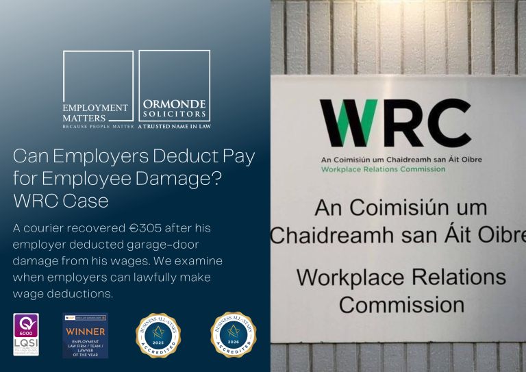 Can Employers Deduct Pay for Employee Damage? WRC Case
