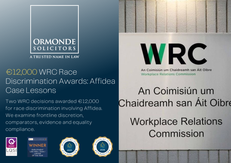 €12,000 WRC Race Discrimination Awards: Affidea Case Lessons